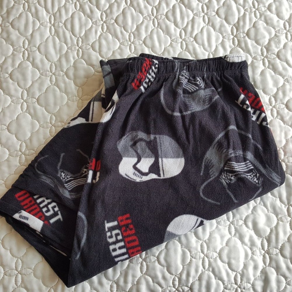 Star Wars Men's Fleece PJ Lounge Pants Pajamas Black First Order Darth Sz Large